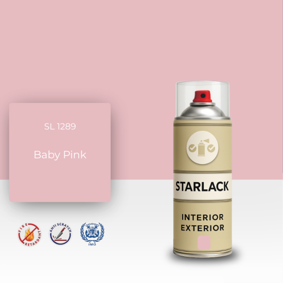 STARLACK SL 1289 BABY PİNK SPREY BOYA 400 ML STARLACK SL 1289 BABY PİNK SPREY BOYA 400 ML