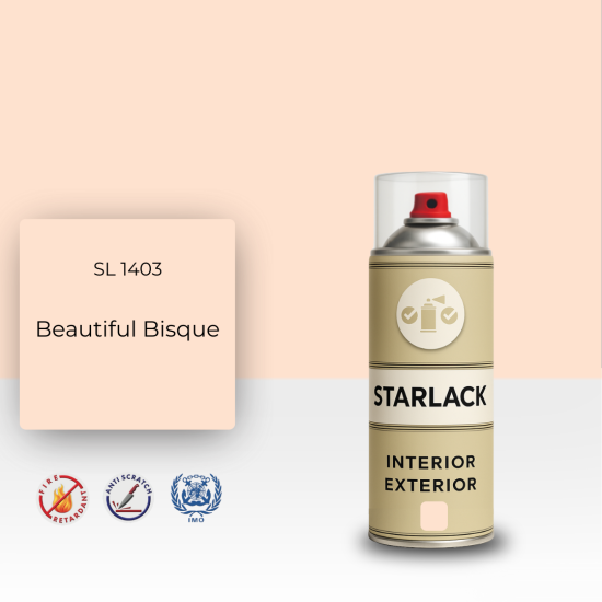 STARLACK SL 1403 BEAUTİFUL BİSQUE SPREY BOYA 400 ML STARLACK SL 1403 BEAUTİFUL BİSQUE SPREY BOYA 400 ML