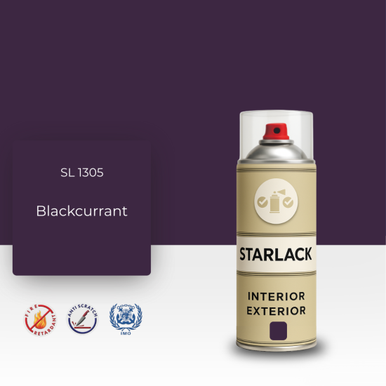 STARLACK SL 1305 BLACKCURRANT SPREY BOYA 400 ML STARLACK SL 1305 BLACKCURRANT SPREY BOYA 400 ML