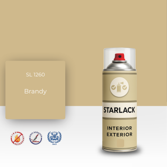 STARLACK SL 1260 BRANDY SPREY BOYA 400 ML STARLACK SL 1260 BRANDY SPREY BOYA 400 ML