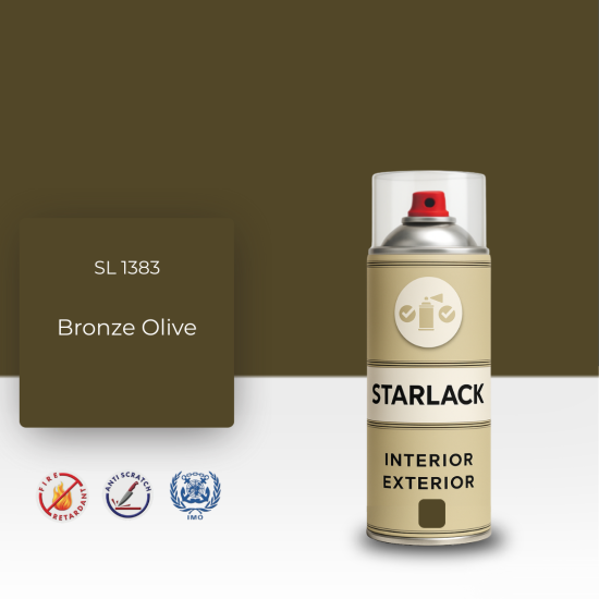 STARLACK SL 1383 BRONZE OLİVE SPREY BOYA 400 ML STARLACK SL 1383 BRONZE OLİVE SPREY BOYA 400 ML