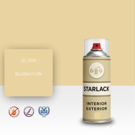 STARLACK SL 1259 BUTTERMİLK SPREY BOYA 400 ML STARLACK SL 1259 BUTTERMİLK SPREY BOYA 400 ML