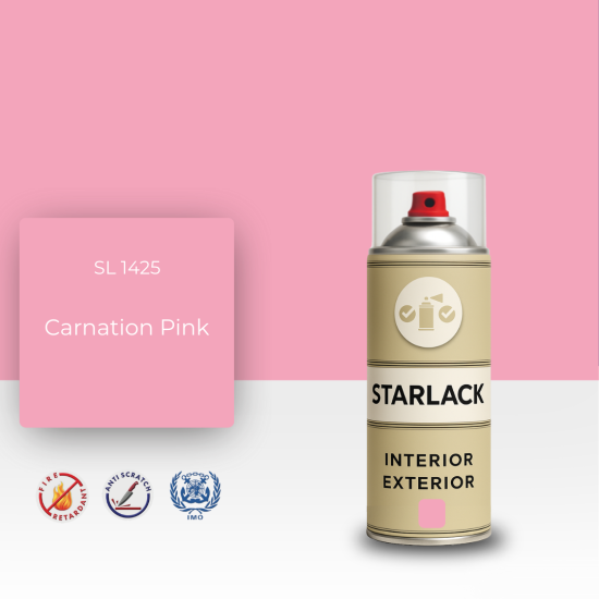 STARLACK SL 1425 CARNATİON PİNK SPREY BOYA 400 ML STARLACK SL 1425 CARNATİON PİNK SPREY BOYA 400 ML