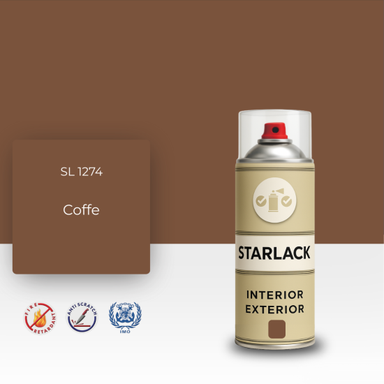 STARLACK SL 1274 COFFE SPREY BOYA 400 ML STARLACK SL 1274 COFFE SPREY BOYA 400 ML