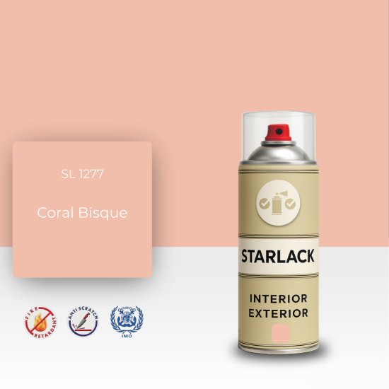 STARLACK SL 1277 CORAL BİSQUE SPREY BOYA 400 ML STARLACK SL 1277 CORAL BİSQUE SPREY BOYA 400 ML