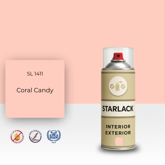 STARLACK SL 1411 CORAL CANDY SPREY BOYA 400 ML STARLACK SL 1411 CORAL CANDY SPREY BOYA 400 ML