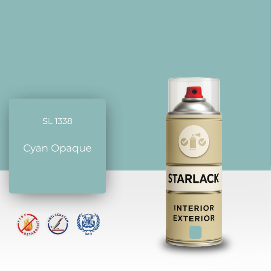 STARLACK SL 1338 CYAN OPAQUE SPREY BOYA 400 ML STARLACK SL 1338 CYAN OPAQUE SPREY BOYA 400 ML