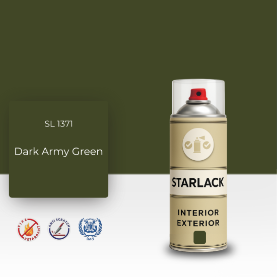 STARLACK SL 1371 DARK ARMY GREEN SPREY BOYA 400 ML STARLACK SL 1371 DARK ARMY GREEN SPREY BOYA 400 ML
