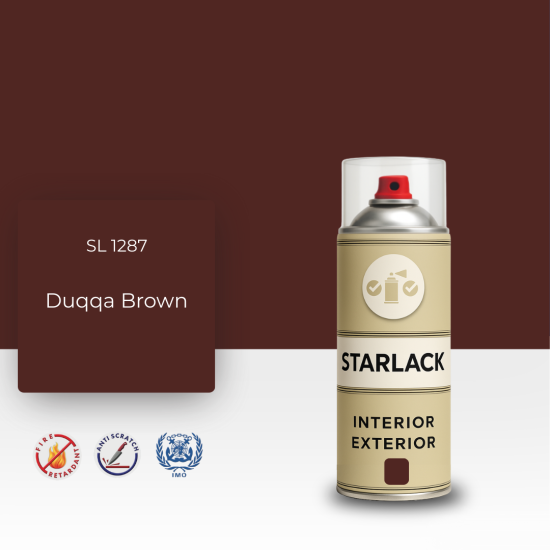 STARLACK SL 1287 DUQQA BROWN SPREY BOYA 400 ML STARLACK SL 1287 DUQQA BROWN SPREY BOYA 400 ML