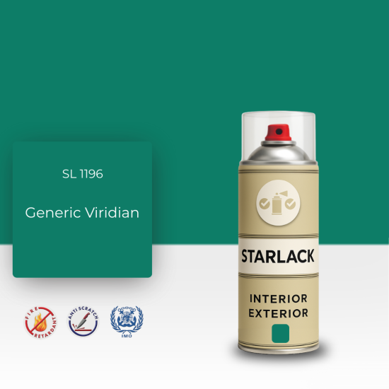 STARLACK SL 1196 GENERİC VİRİDİAN SPREY BOYA 400 ML STARLACK SL 1196 GENERİC VİRİDİAN SPREY BOYA 400 ML
