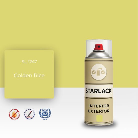 STARLACK SL 1247 GOLDEN RİCE SPREY BOYA 400 ML STARLACK SL 1247 GOLDEN RİCE SPREY BOYA 400 ML