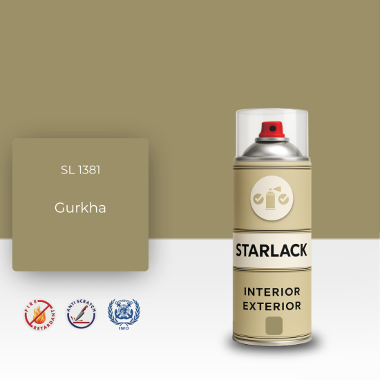 STARLACK SL 1381 GURKHA SPREY BOYA 400 ML STARLACK SL 1381 GURKHA SPREY BOYA 400 ML