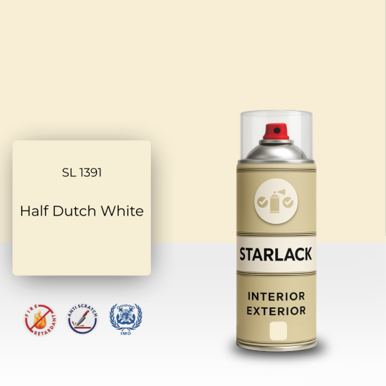 STARLACK SL 1391 HALF DUTCH WHİTE SPREY BOYA 400 ML STARLACK SL 1391 HALF DUTCH WHİTE SPREY BOYA 400 ML