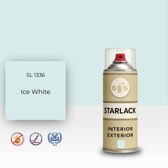 STARLACK SL 1336 ICE WHİTE SPREY BOYA 400 ML STARLACK SL 1336 ICE WHİTE SPREY BOYA 400 ML