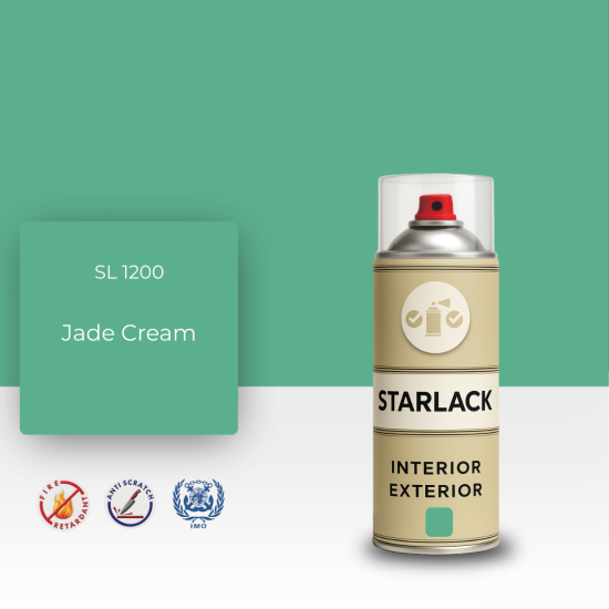 STARLACK SL 1200 JADE CREAM SPREY BOYA 400 ML STARLACK SL 1200 JADE CREAM SPREY BOYA 400 ML