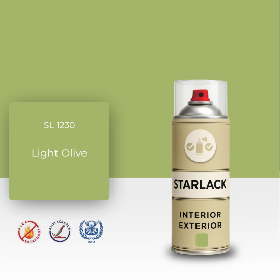 STARLACK SL 1230 LİGHT OLİVE SPREY BOYA 400 ML STARLACK SL 1230 LİGHT OLİVE SPREY BOYA 400 ML