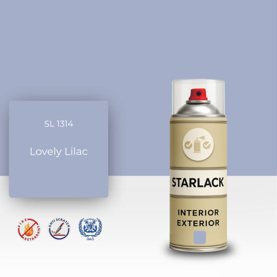STARLACK SL 1314 LOVELY LİLAC SPREY BOYA 400 ML STARLACK SL 1314 LOVELY LİLAC SPREY BOYA 400 ML