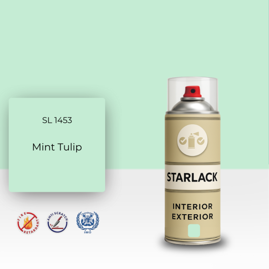 STARLACK SL 1453 MİNT TULİP SPREY BOYA 400 ML STARLACK SL 1453 MİNT TULİP SPREY BOYA 400 ML