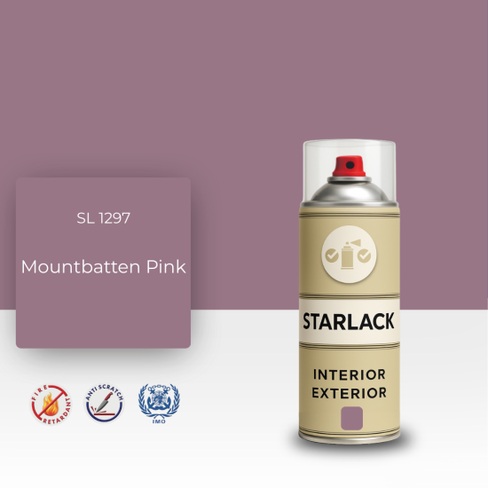STARLACK SL 1297 MOUNTBATTEN PİNK SPREY BOYA 400 ML STARLACK SL 1297 MOUNTBATTEN PİNK SPREY BOYA 400 ML