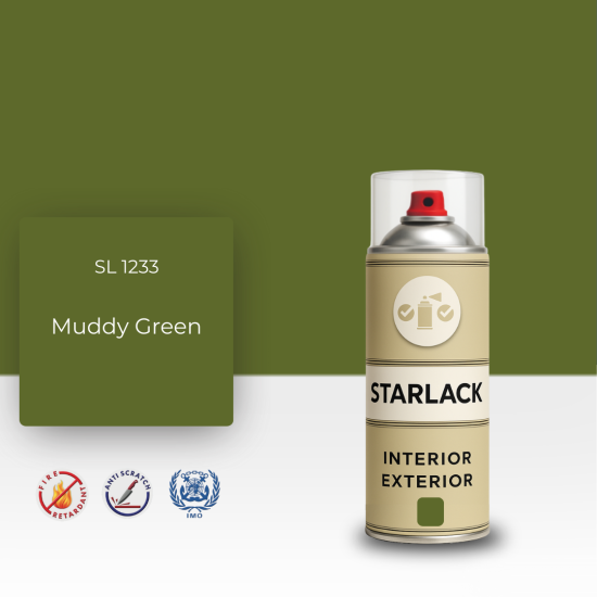 STARLACK SL 1233 MUDDY GREEN SPREY BOYA 400 ML STARLACK SL 1233 MUDDY GREEN SPREY BOYA 400 ML