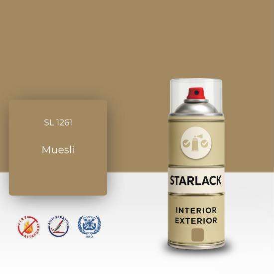 STARLACK SL 1261 MUESLİ SPREY BOYA 400 ML STARLACK SL 1261 MUESLİ SPREY BOYA 400 ML