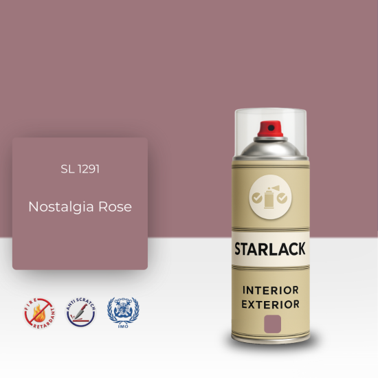 STARLACK SL 1291 NOSTALGİA ROSE SPREY BOYA 400 ML STARLACK SL 1291 NOSTALGİA ROSE SPREY BOYA 400 ML