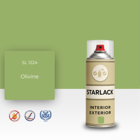 STARLACK SL 1224 OLİVİNE SPREY BOYA 400 ML STARLACK SL 1224 OLİVİNE SPREY BOYA 400 ML