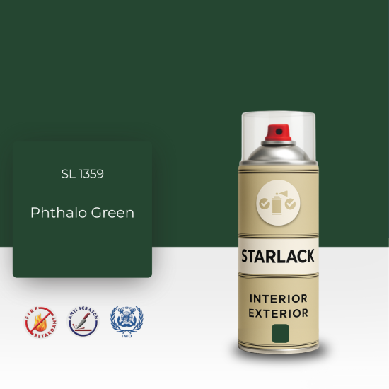 STARLACK SL 1359 PHTHALO GREEN SPREY BOYA 400 ML STARLACK SL 1359 PHTHALO GREEN SPREY BOYA 400 ML