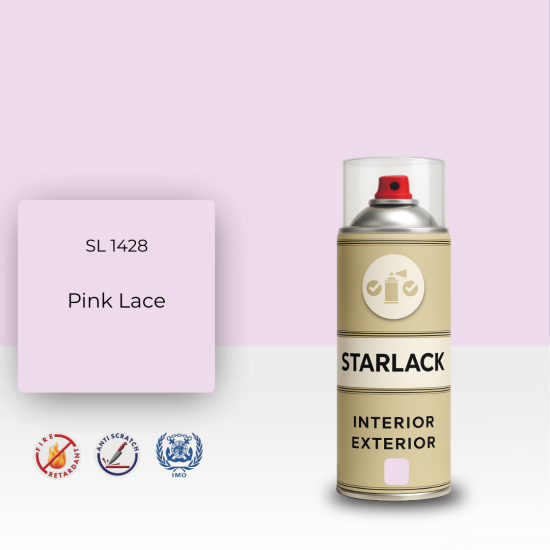 STARLACK SL 1428 PİNK LACE SPREY BOYA 400 ML STARLACK SL 1428 PİNK LACE SPREY BOYA 400 ML