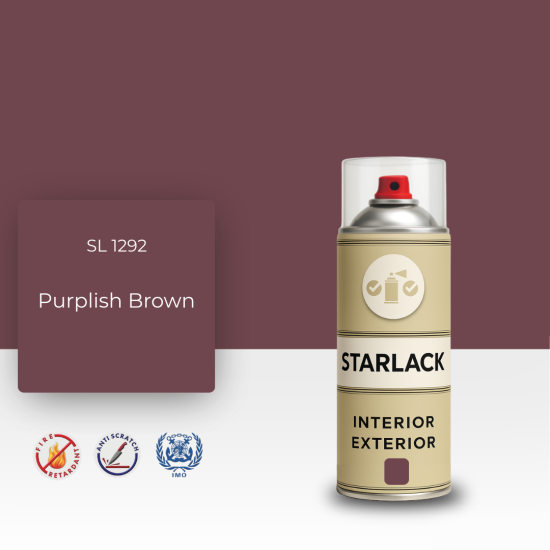 STARLACK SL 1292 PURPLİSH BROWN SPREY BOYA 400 ML STARLACK SL 1292 PURPLİSH BROWN SPREY BOYA 400 ML
