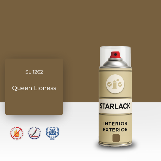 STARLACK SL 1262 QUEEN LİONESS SPREY BOYA 400 ML STARLACK SL 1262 QUEEN LİONESS SPREY BOYA 400 ML