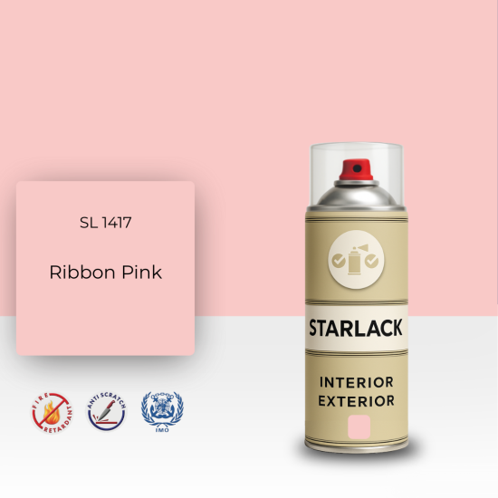 STARLACK SL 1417 RİBBON PİNK SPREY BOYA 400 ML STARLACK SL 1417 RİBBON PİNK SPREY BOYA 400 ML