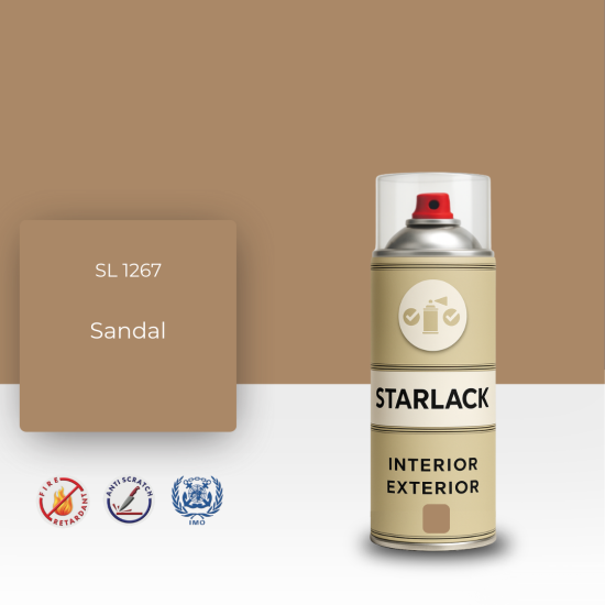 STARLACK SL 1267 SANDAL SPREY BOYA 400 ML STARLACK SL 1267 SANDAL SPREY BOYA 400 ML