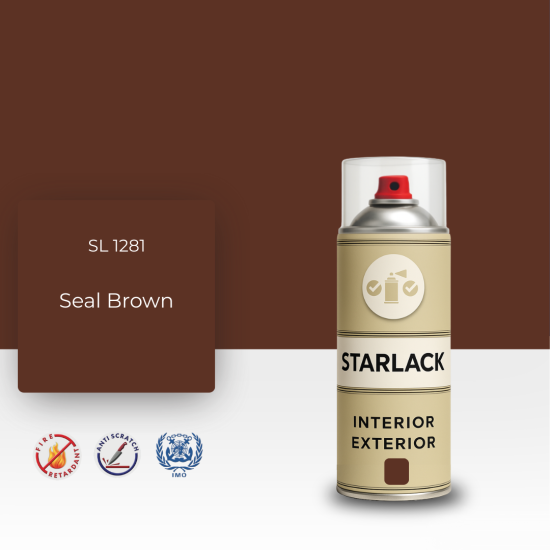 STARLACK SL 1281 SEAL BROWN SPREY BOYA 400 ML STARLACK SL 1281 SEAL BROWN SPREY BOYA 400 ML