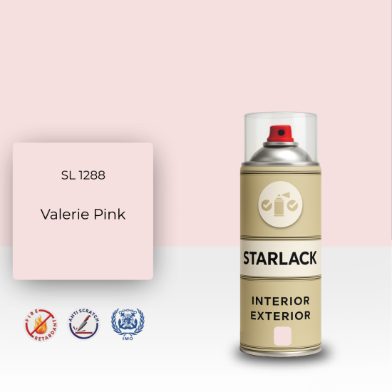 STARLACK SL 1288 VALERİE PİNK SPREY BOYA 400 ML STARLACK SL 1288 VALERİE PİNK SPREY BOYA 400 ML